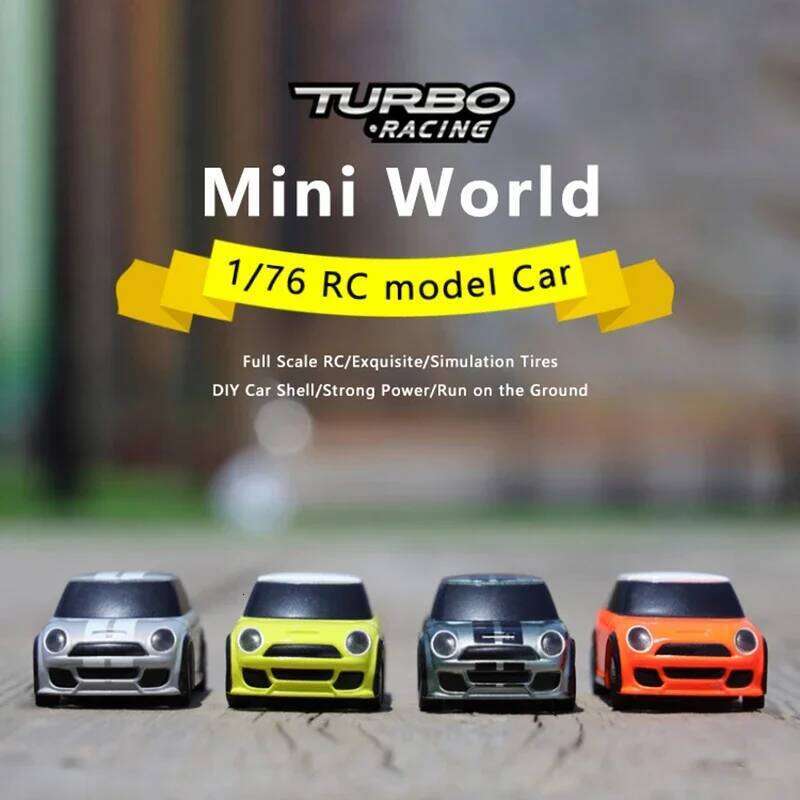 Turbo Racing 1/76 C10 MINI 2.4GHz Full Scale RC Professional Electric Remote Control Toys RTR For Kids and Adults Z260304