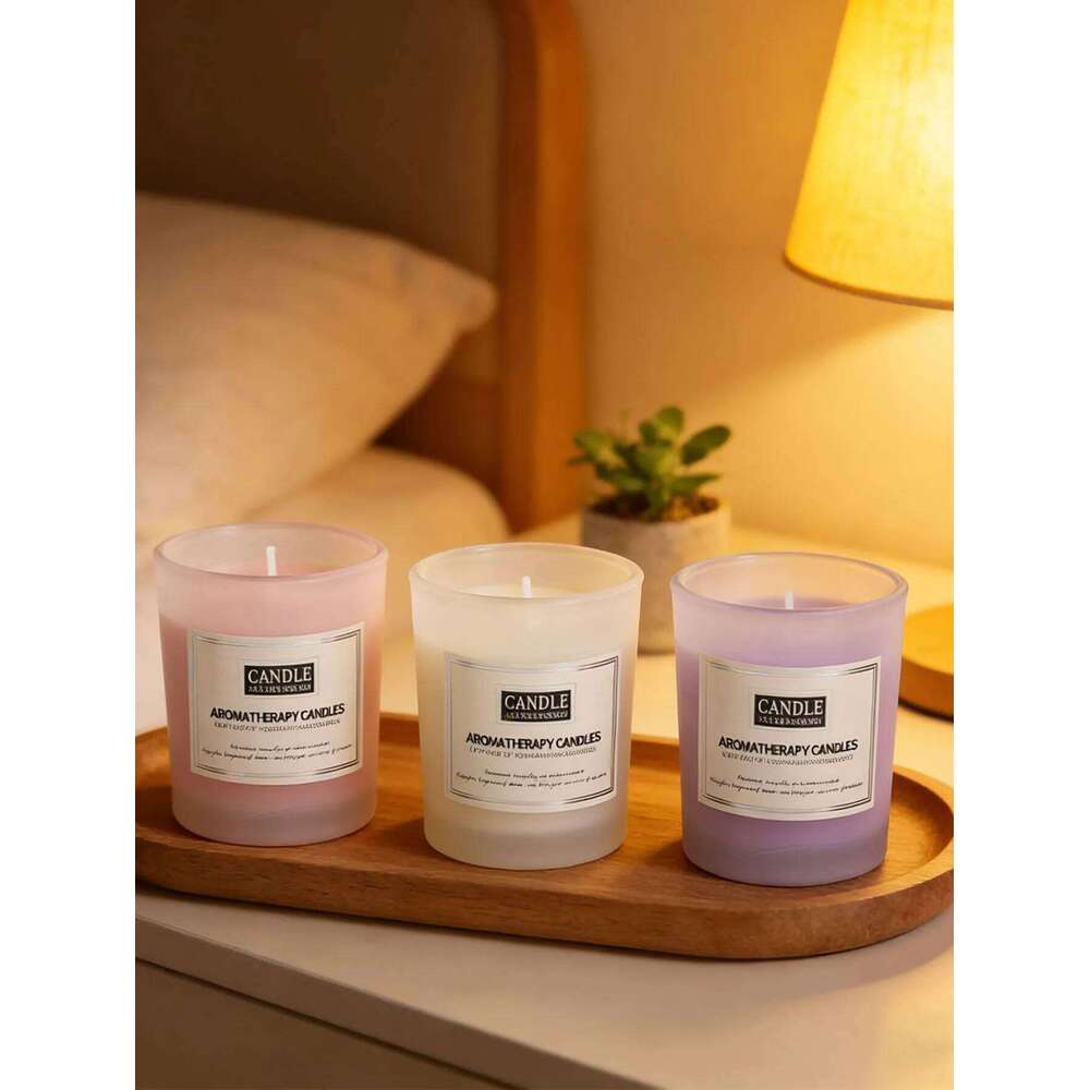 Frosted glass cup aromatherapy home creative fragrance gift smokeless candle ornament W260304 W260305