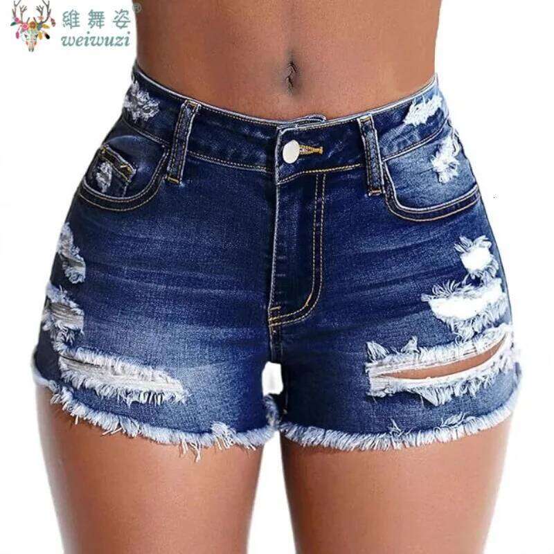 Harajuku Y2K Women's Denim Casual Vintage A-Line Slim Ripped JEANS Summer High Waist Pants Girls Party Jean Shorts XJ260305