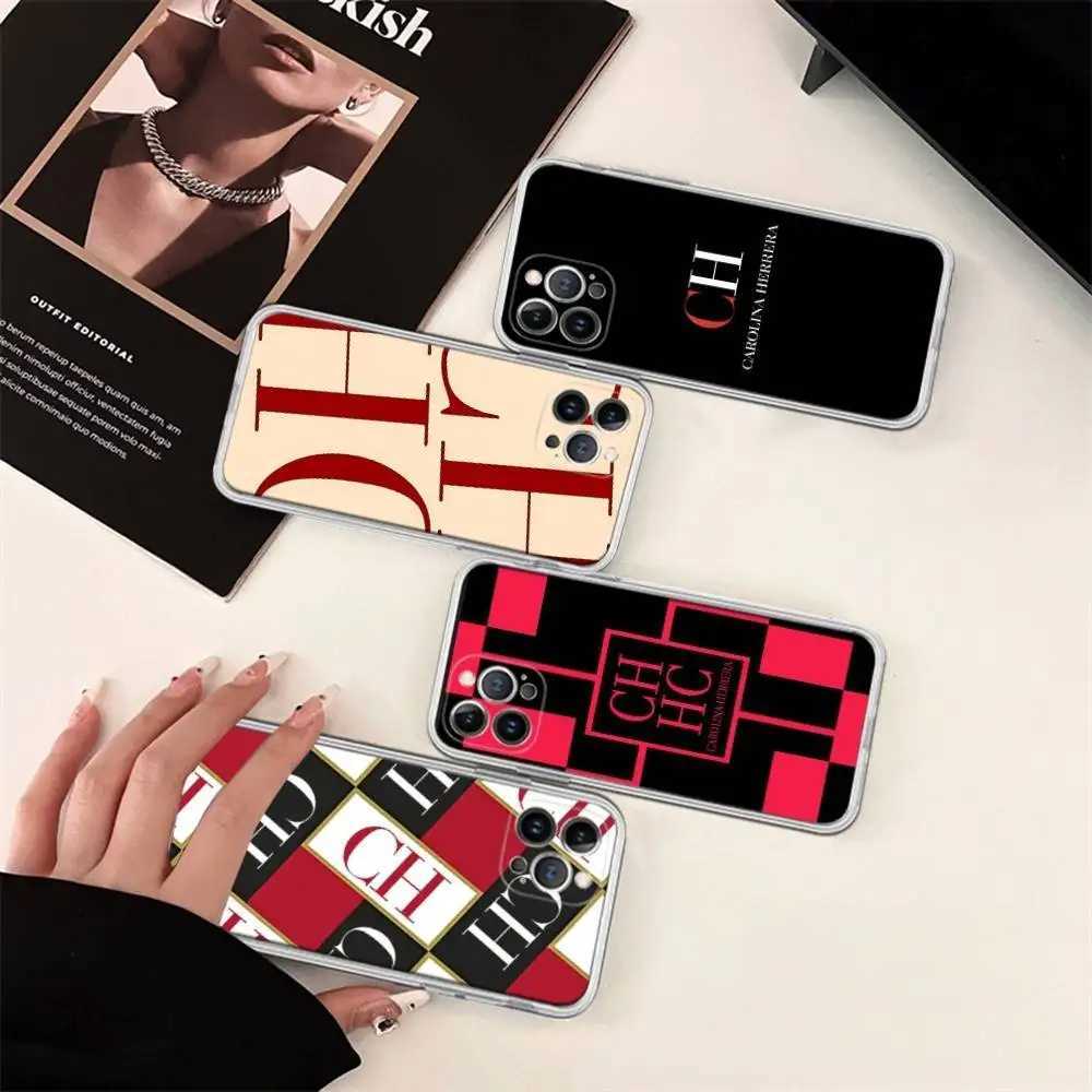CH Monogram Clear Phone Case Fashion Shockproof Cover for iPhone 17 16 15 14 13 12 11 Pro Max PlusT260305