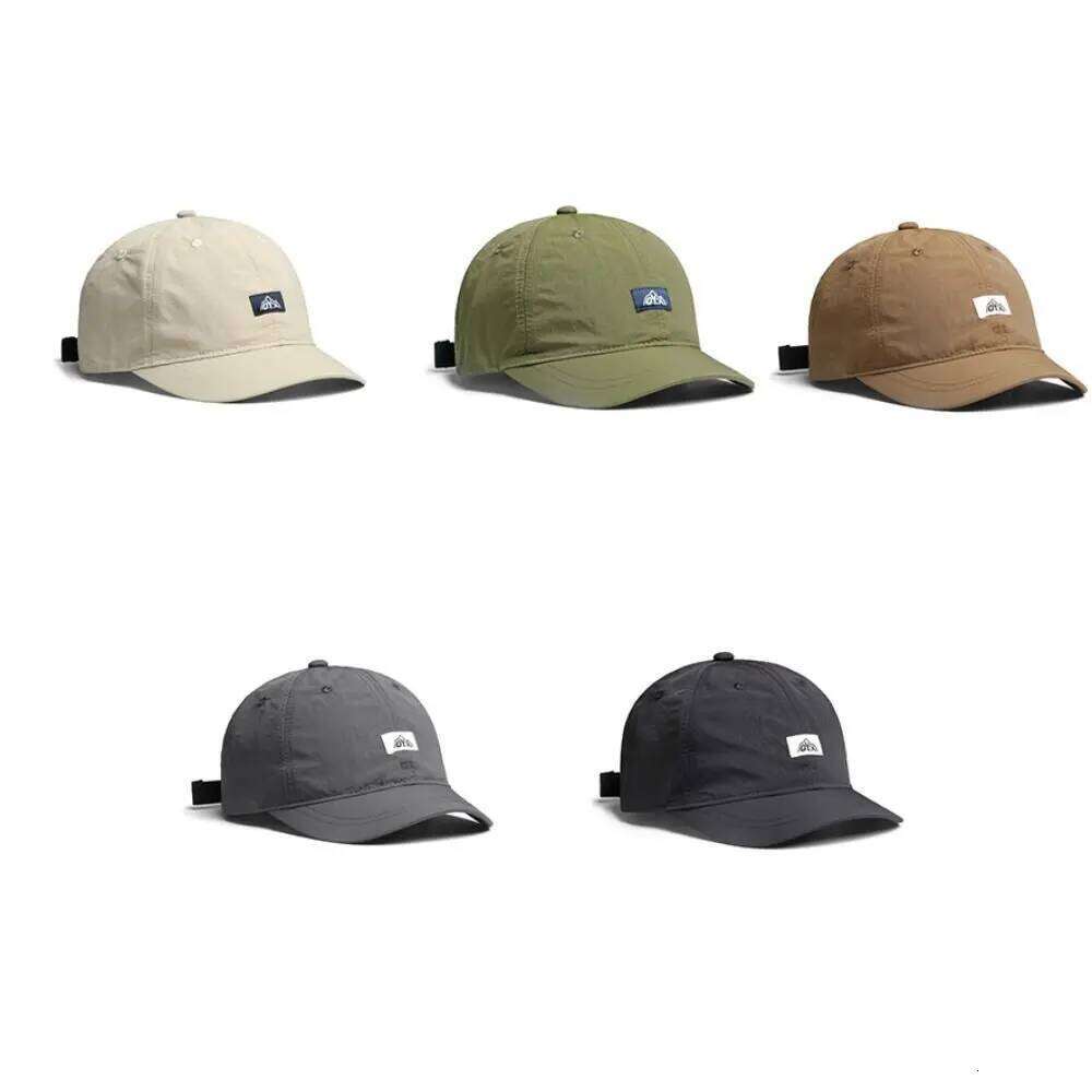 Autumn Korean Style Short Brim Baseball Casual Cotton Sunscreen Hat Soild Color Quick-dry Peaked Cap Streetwear Y260304