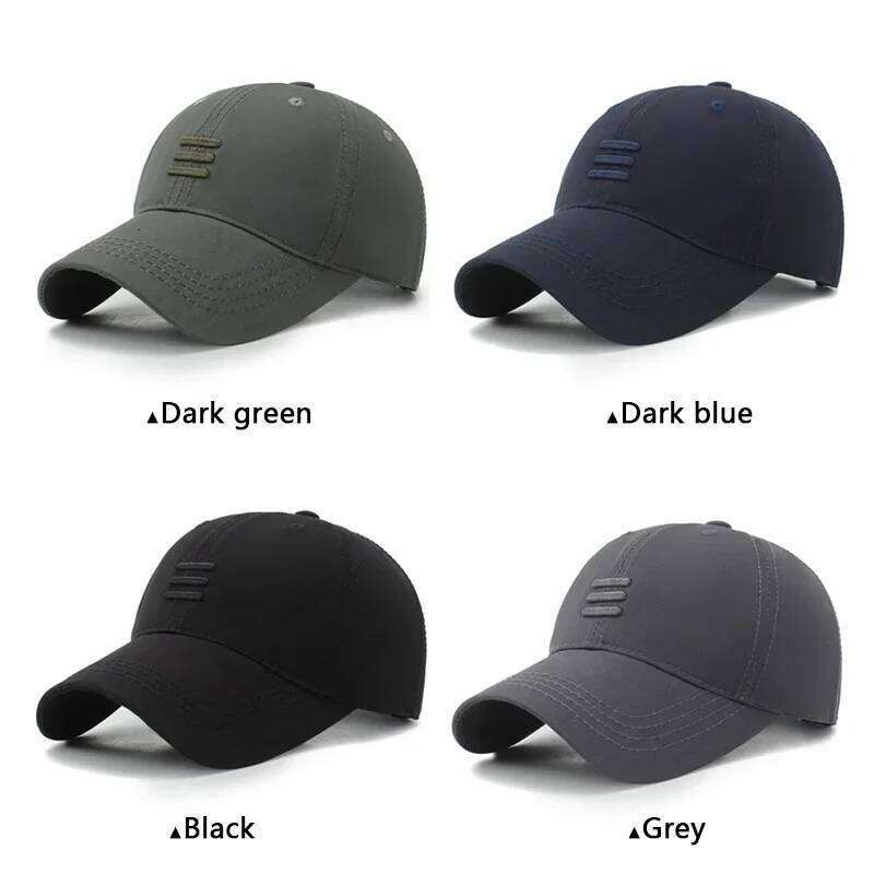 Hat baseball European American fashion spring and autumn sun hat simple black summer leisure duckbill sports cap Y260304