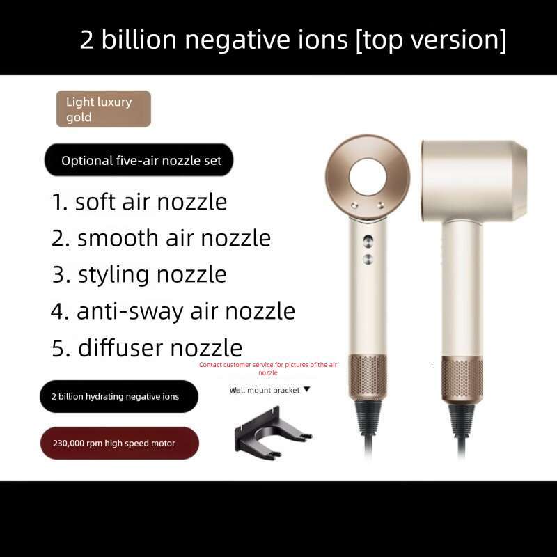 Brand Huaqiangbei Mousen Top High Speed Salon Home Use Power Negative Ion Leafless Hollow Hair Dryer CKS