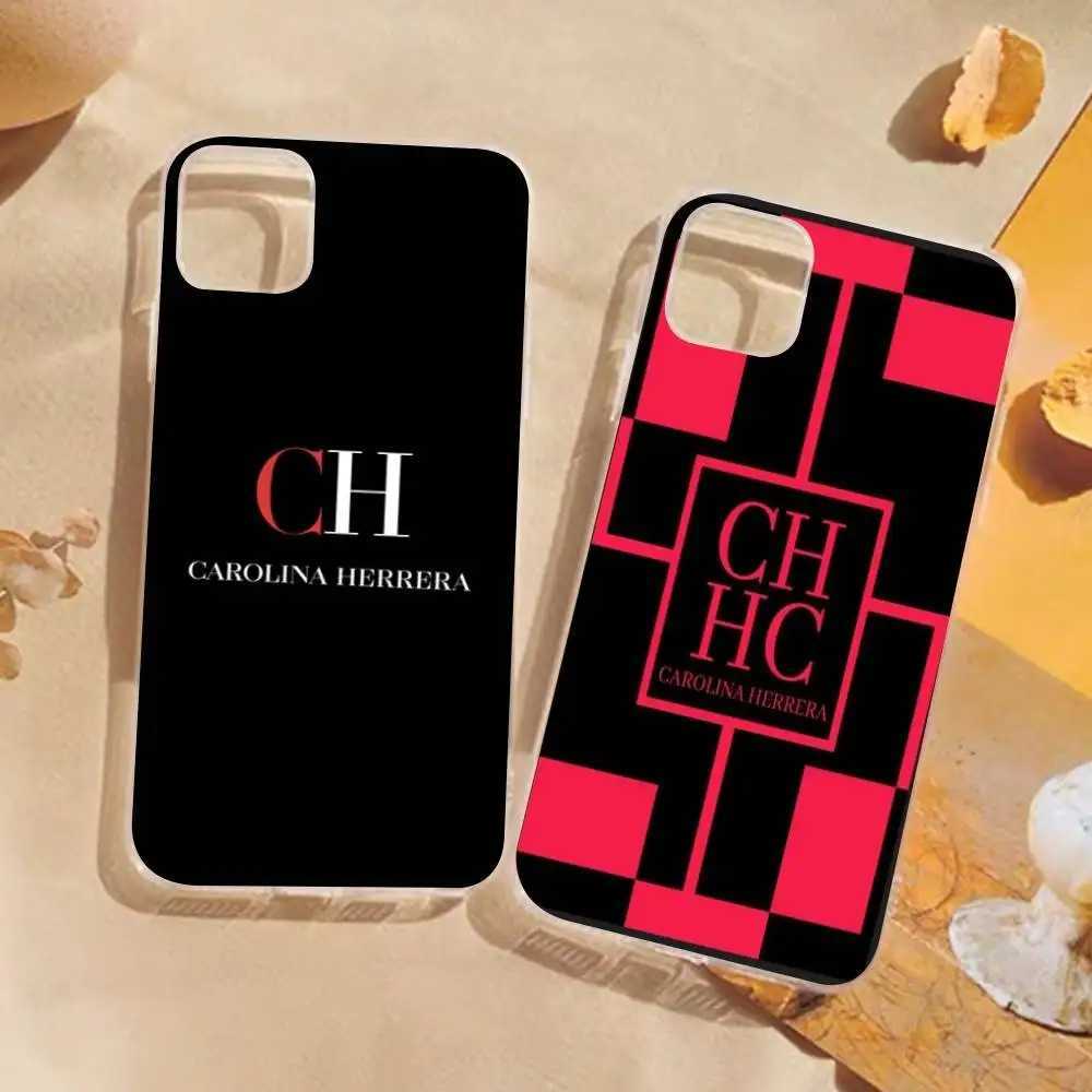 CH Monogram Clear Phone Case Fashion Shockproof Cover for iPhone 17 16 15 14 13 12 11 Pro Max PlusT260305