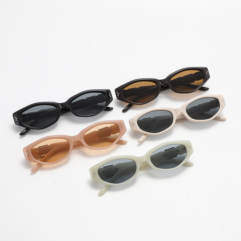 2026 New Designer Luxury Brand Jewelry Series Cat Eye Frame Sunglasses Fashion Multi Purpose Outdoor Sports Korean Sunscreen Light Luxury Sunglasses