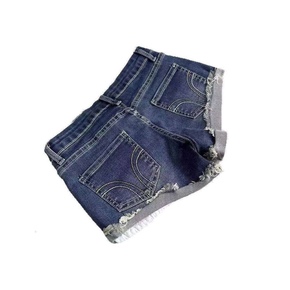 Women Fashion Low Waisted Rolled Denim Vintage Summer Casual Pocket Short Jeans Ladies Hotpants Shorts XJ260305