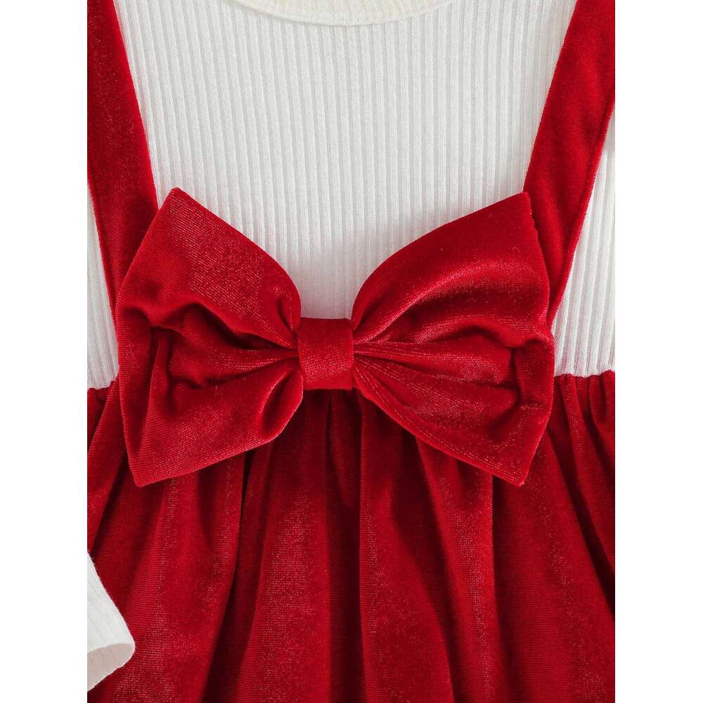 Baby girl autumn winter elegant and fashionable warm fabric round neck ruffle edge long sleeved gold velvet shou Z260304