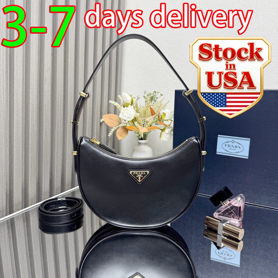 Designer Bag Shoulder Bag Luxury Bag High-quality leather Moon Bag Re-Edition 2000 Nylon Hobo Bag Underarm Bag Handbag Wallet New Crossbody Bag