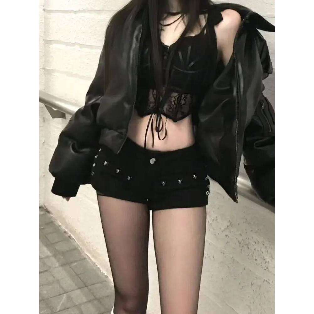 Summer Clothes Women's Shorts Jorts Denim Woman Pants Baggy Jeans Y2k Shoujo Girl Style Coquette Flared Jean Low Rise Pant XJ260305