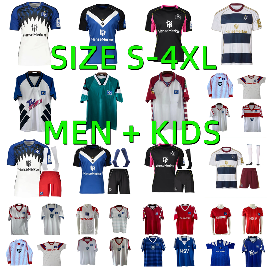 25 26 Hamburger SV Soccer Jerseys retro 1979 1980 1983 1984 1986 1992 1993 DOMPE MEFFERT SELKE PHERAI ELFADLI LEIBOLD GLATZEL 2025 2026 HSV men Kids kit football shirts