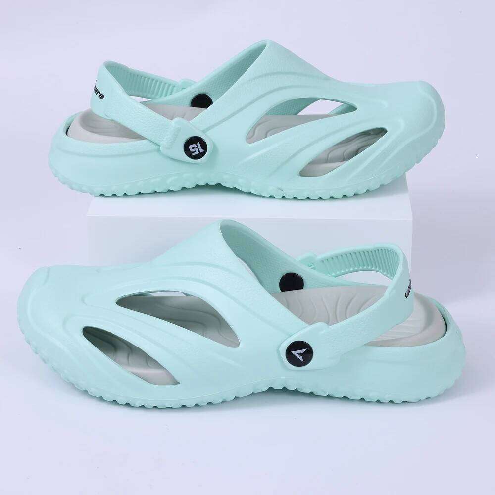 Kidmi Men Flat Summer Nonslip Beach Outdoor Waterproof Garden Shoes Indoor Soft Shower Slippers