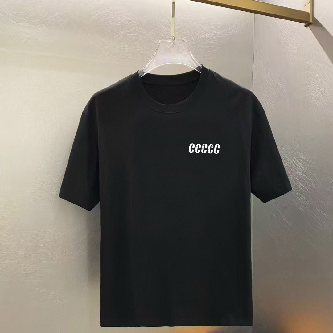 Designer Brand Tees T Shirts Top Quality Pure Cotton Short Sleeve Shirt Simple Letter Printed Summer Casual Men Clothing S-2XL