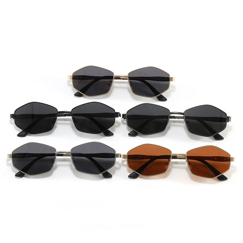 2026 New Men's Designer Luxury Winged Decorative Polarized Sunglasses Metal Frame Retro Polygonal Outdoor Sports Fishing And Driving Sunglasses