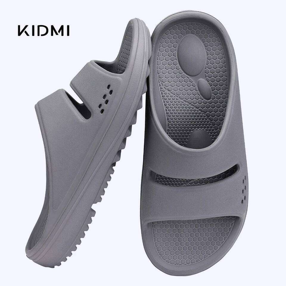 Kidmi Flat Sandals Women Outdoor Non-slip House Unisex Beach Slides Orthopedic Breath Soft Slippers