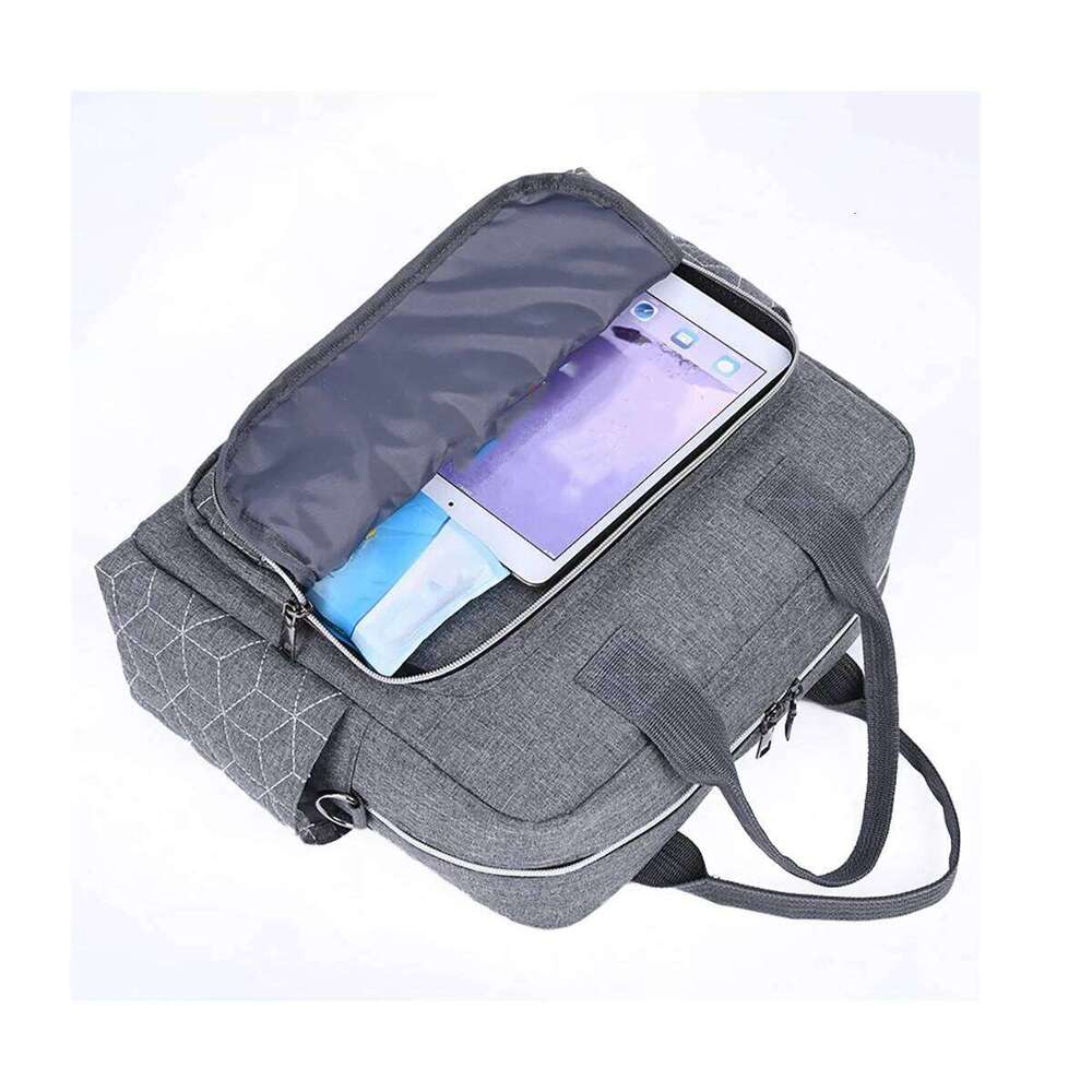 Fashionable Quilted Diamond Grid Single Shoulder Multi Functional Mommy Large Capacity Diagonal Cross Mom Bag for Going Out Z260304