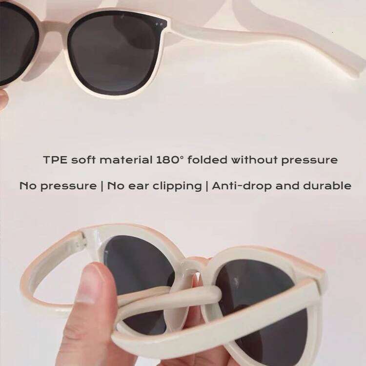 3-12 Years Kids Polarized Sunglasses Boys' Cool Girls Soft TPEE Frame Cat Eye Design Fashion Sun UV400 Protection Oval Glasses Z260305
