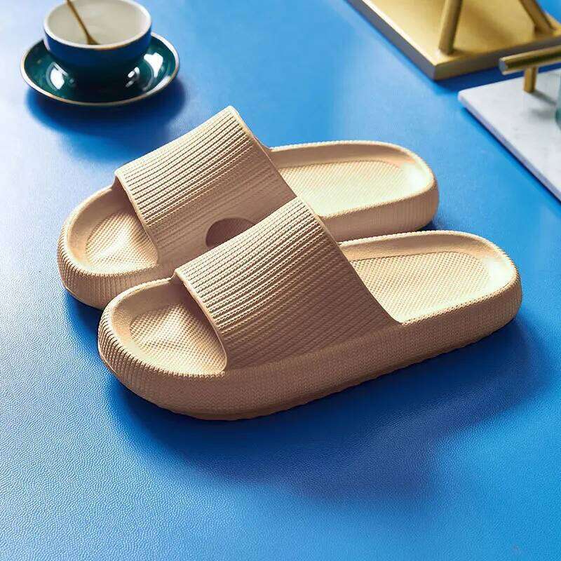 Kidmi Summer Thick Sole Household Softsole Slippers Antiskid Breathable Shoes Flat Sandals For Women