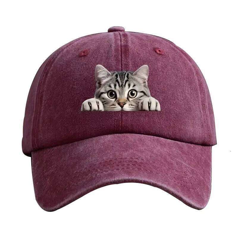 Fashion Washed Cotton Denim Baseball Caps Men Women Vintage Animal 3D Print Outdoor Sports Trucker Dad Hat Female Male Sun Hats Y260304