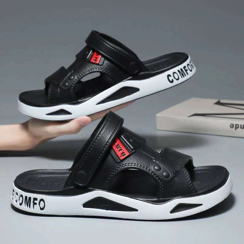 Kidmi Mens Shoes Breathable EVA Beach Fashion Summer Outdoor Sandals For Youth Dual-purpose Casual Comfortable Slippers