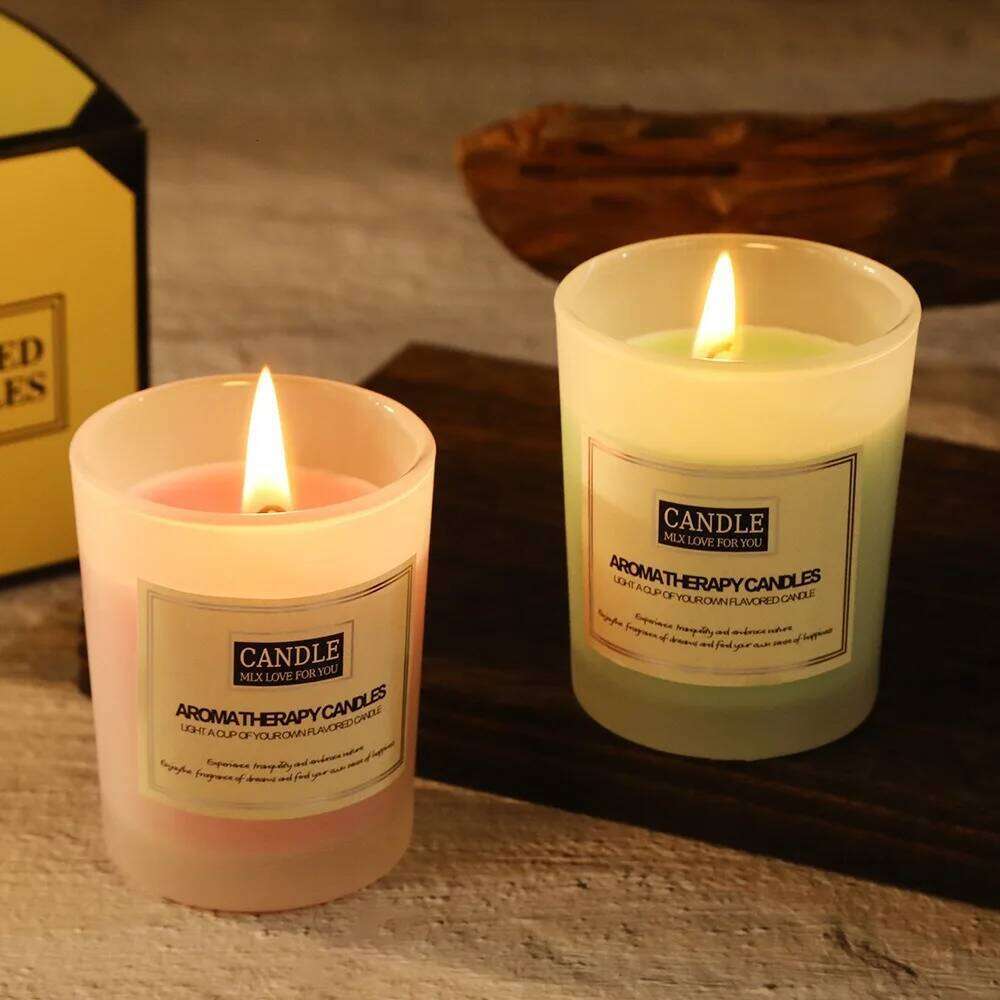Handmade Soy Wax Aromatherapy Smoke-Free Atmosphere Candle for Relaxing And Stress Relief W260304 W260305