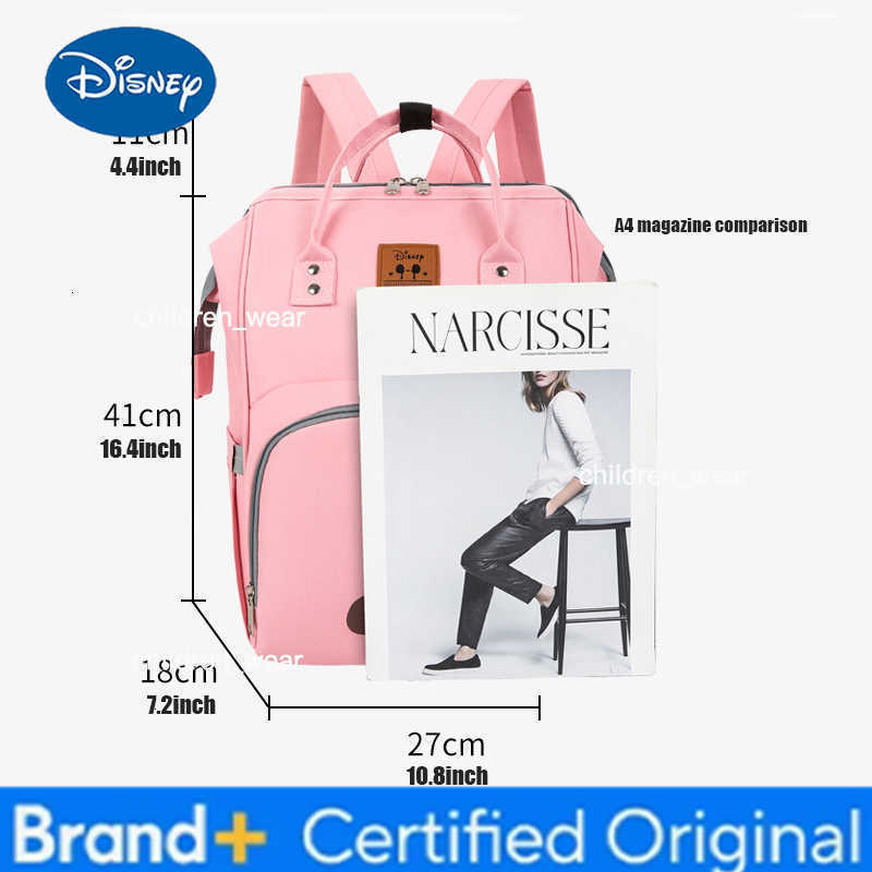 Disney Mickey New Fashion Diaper Bag Baby Diaper Bag Travel Cart Bag Large Capacity Mom Maternity Backpack Baby Maternity Bag H260305
