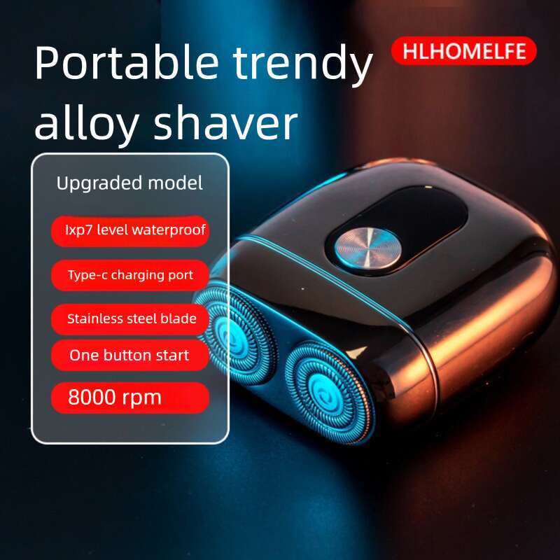 Famous Brand Gift For Husband Waterproof Car Mini Men S Electric Travel Portable Rotary Shaver CKS