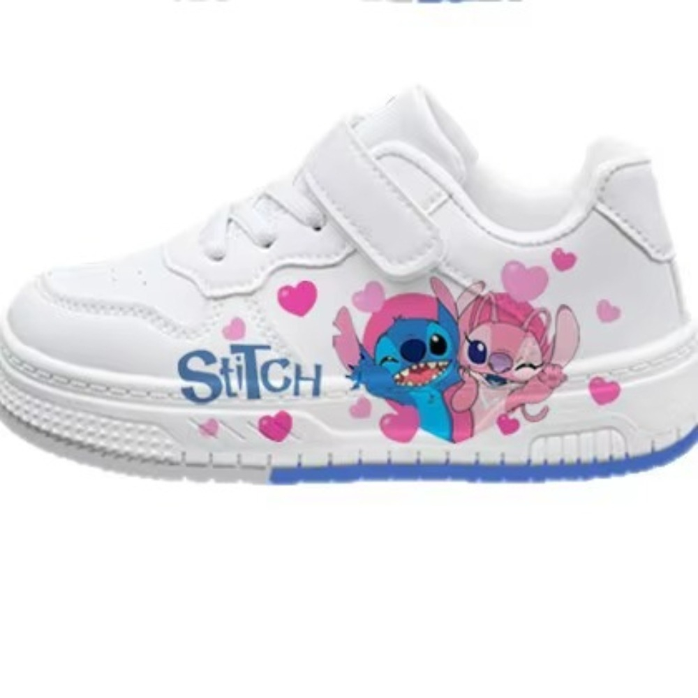 Lilo Stitch Boy Girl Shoes Disney Cartoon White Sneakers Running Sports Shoe for Children Gifts Kids Footwear Everyday Outfits Children Gifts - view 3