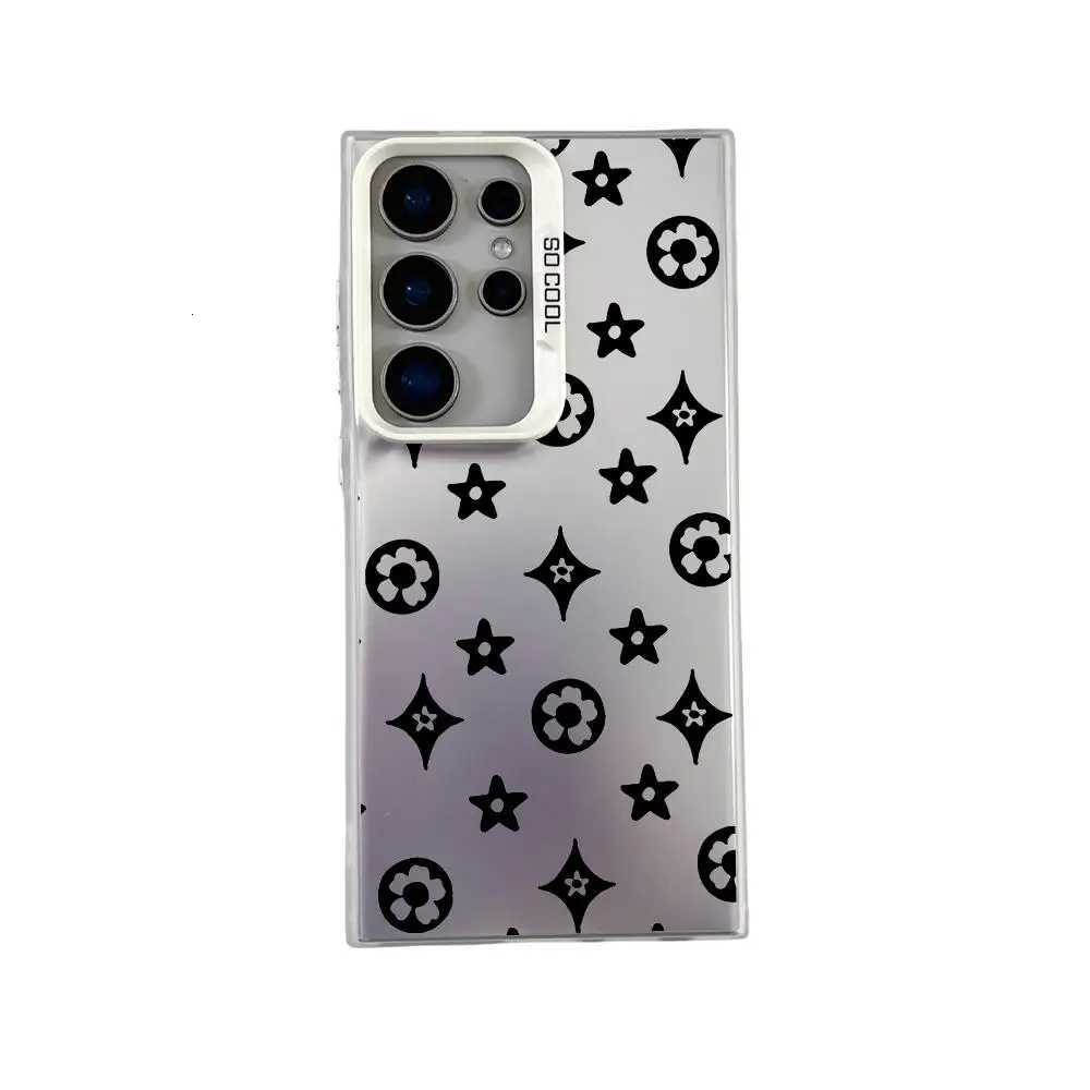 Stylish Monogram Shockproof Case For Galaxy S25 S24 S23 S22 S21 S20 FE Ultra Plus 5G | Anti-Drop Protective CoverT260305