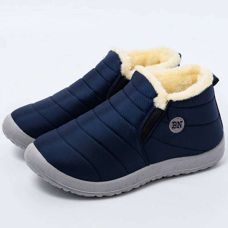 Kidmi Winter Women Thickened Cold-proof Velvet Warm Soft Soles Waterproof Cotton Shoes