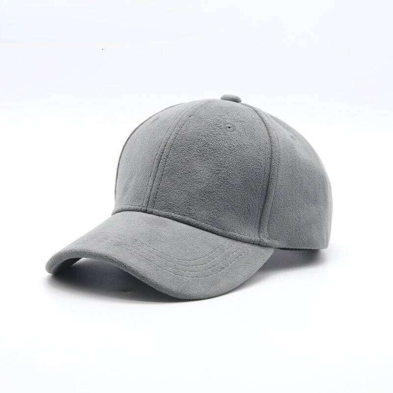 New Wholesale Suede Baseball Cap Autumn for Men Women Winter Solid Street Hat Unisex Adjustable Casual Plain Gorra Caps Y260304