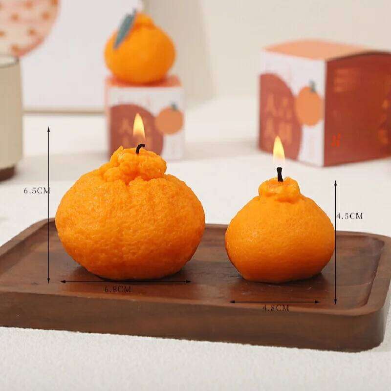 New Simulated Fruit Aromatherapy Orange Candle Box Wedding Party Decoration Ornament Birthday Christmas Gift W260304 W260305