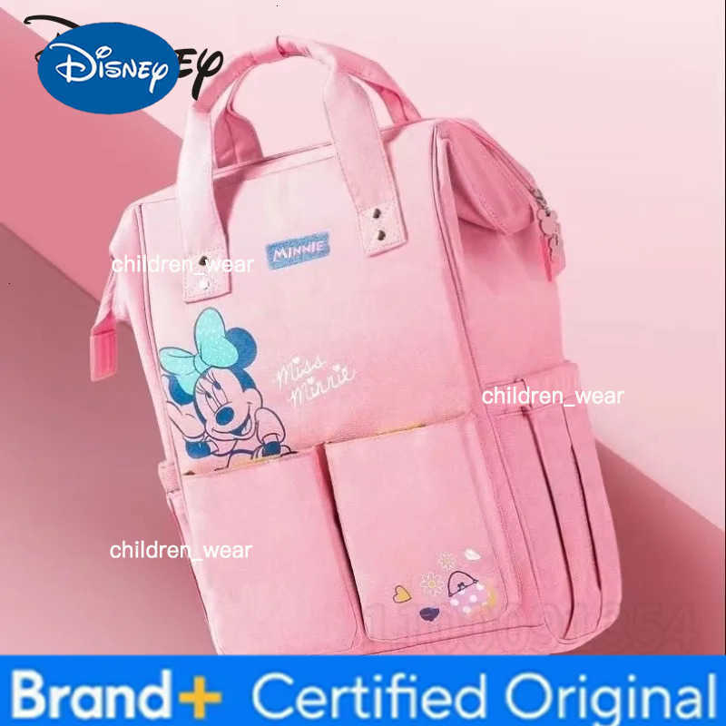 Disney Mickey New Diaper Bag Backpack Luxury Brand Original Baby Diaper Bag Backpack Cartoon Baby Diaper Bag Multifunctional H260305