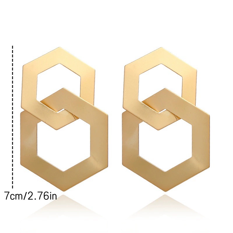 Trendy Statement Pieces Streamlined Post Ear Closures Complement Any Outfit