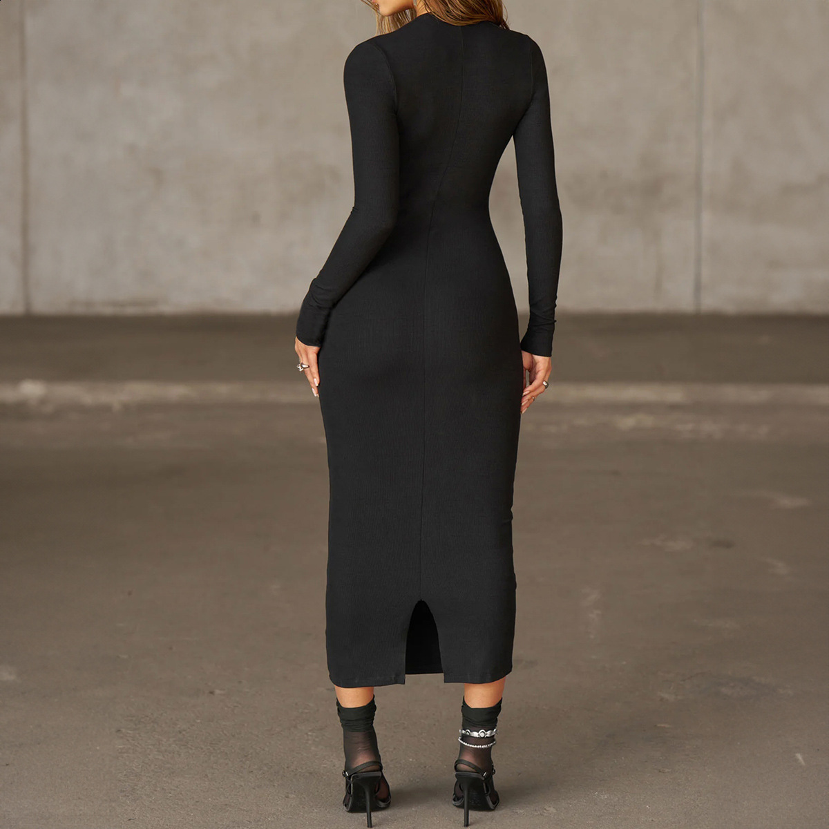 Elegant and sexy slim-fit dress for commuting womens clothing Fall/Winter 250318