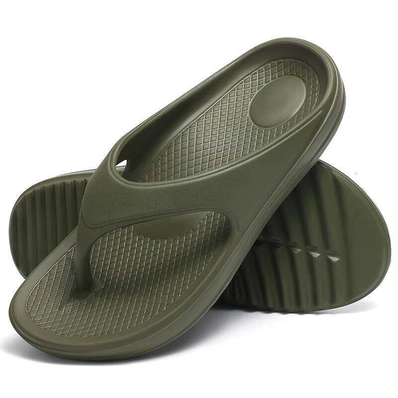 Kidmi Quick Dry Beach Slides With Arch Support Orthopedic Flip Flop Sandals EVA Slip On Bath Comfortable Home Slippers
