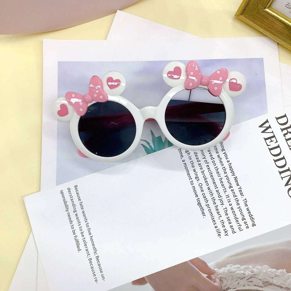 Fashionable And Cute With Cartoon Concave Design, Baby Sunglasses For Travel, UV Resistant Children's Sunshades Z260305