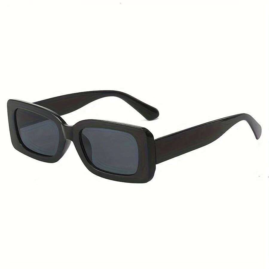 2 Pairs Unisex Trendy Square Sunglasses, Fashion Decorative Glasses For Daily Wear Z260304