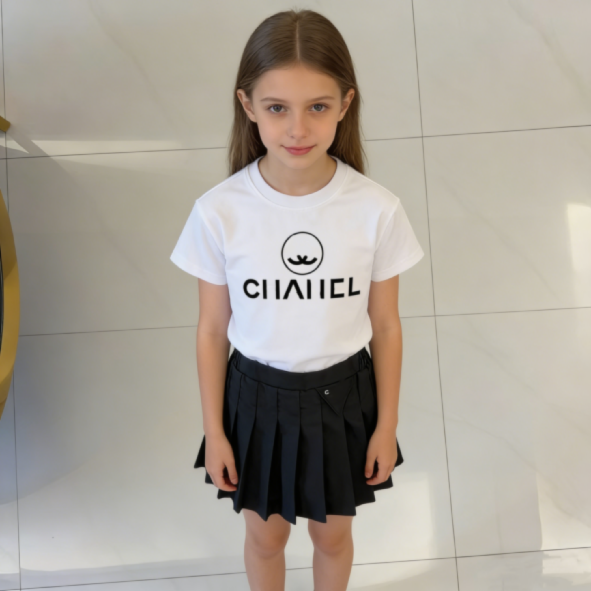 girls skirt set kids Designer clothes girl's dress girl t shirt Tracksuits summer 100% Cotton Short Sleeved Shorts Set Leisure Sports Two Piece Street Loose Round gift