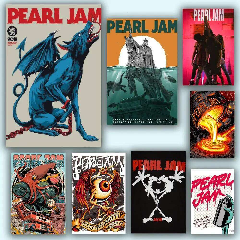Poster HD Anime Theme Singer/OST/Movie-Waterproof Self-Stick Home Decor Hot P-Pearl Jam Band Music Album 26L0305