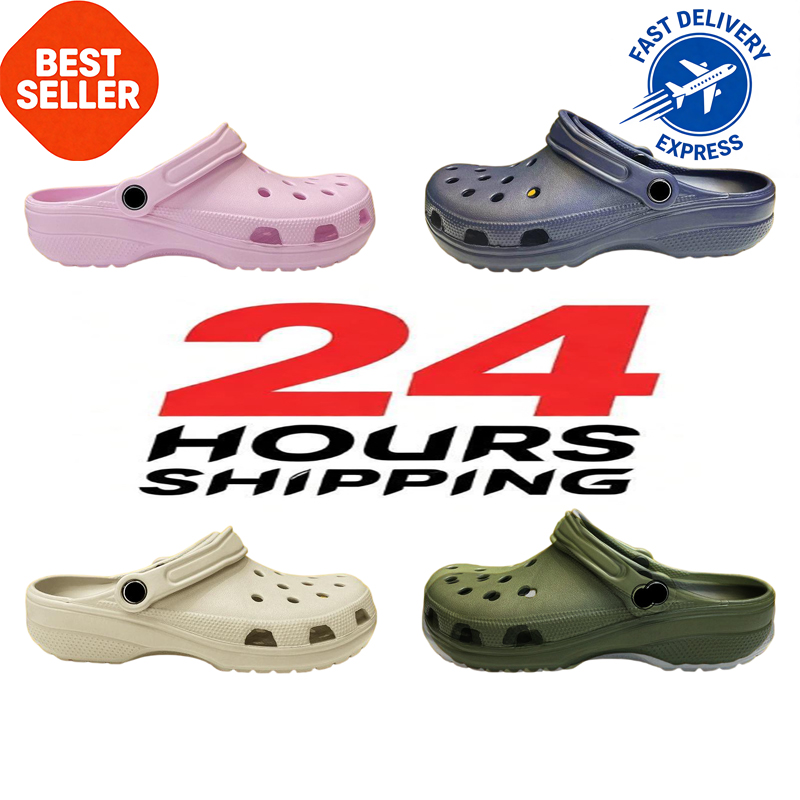Designer croc free shipping Slippers mean women Classics beige slipper runner women men slides shoes cheaper size