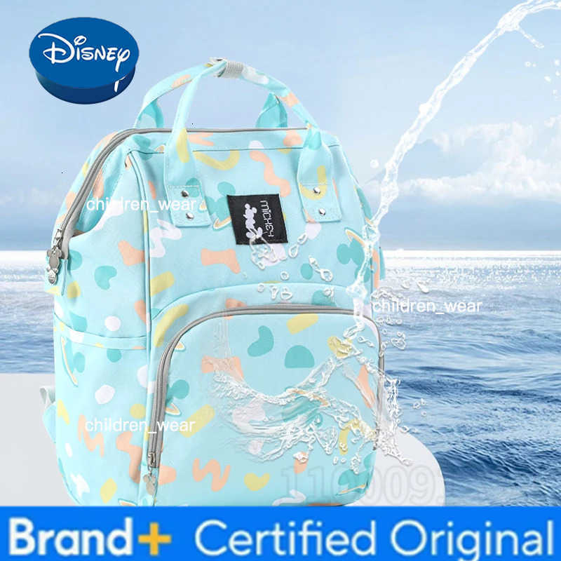 Disney Mickey New Diaper Bag Backpack Cartoon Cute Baby Diaper Bag Backpack Multifunctional Fashion Baby Bag Large Capacity H260305