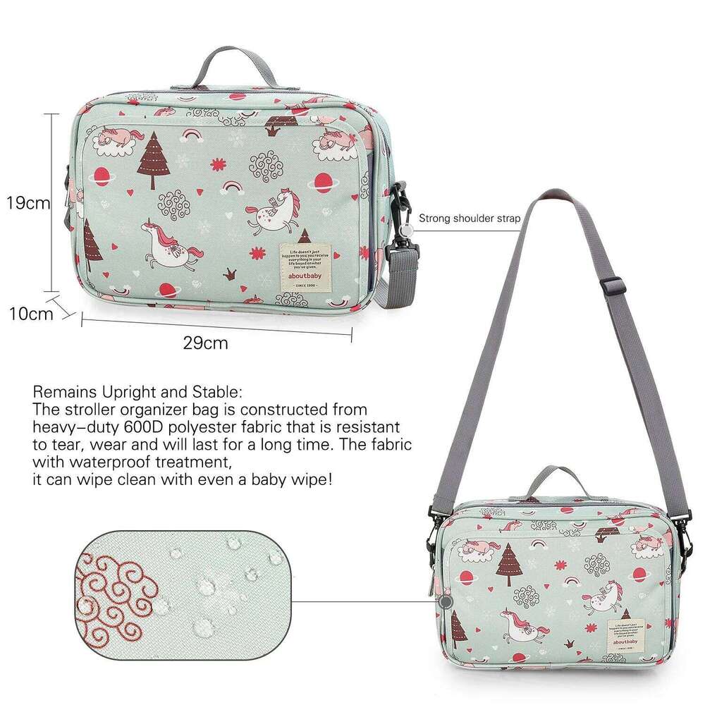 Waterproof Cart Portable Stroller Organizer Outdoor Travel Diaper Storage Bag for Baby Mom Z260304