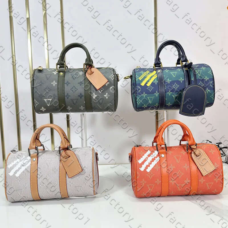 Luxury Designer Bags Men Duffle Graffiti Crossbodys Bags Keepall 25 Shouder BB Polka Dot Pillow Bag Women Handbag Letter Print Luois Vutiton Bag F72