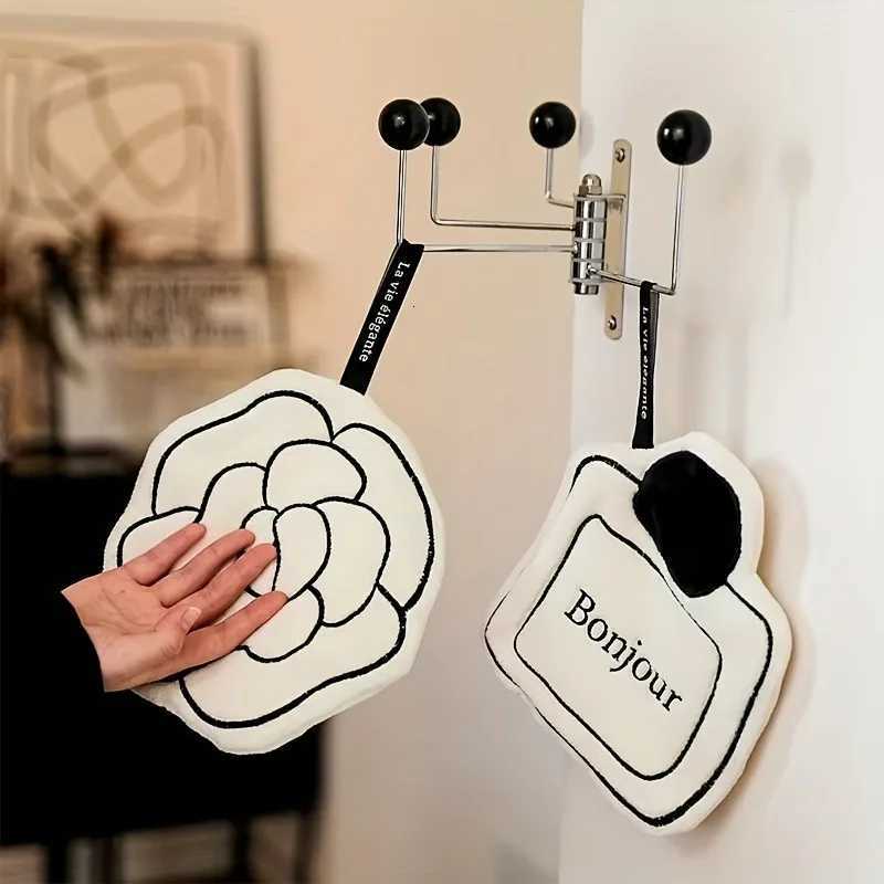 1PC Camellia Hand Towel Hanging Household Cleaning Cloth Suitable for Kitchen BathroomT260305