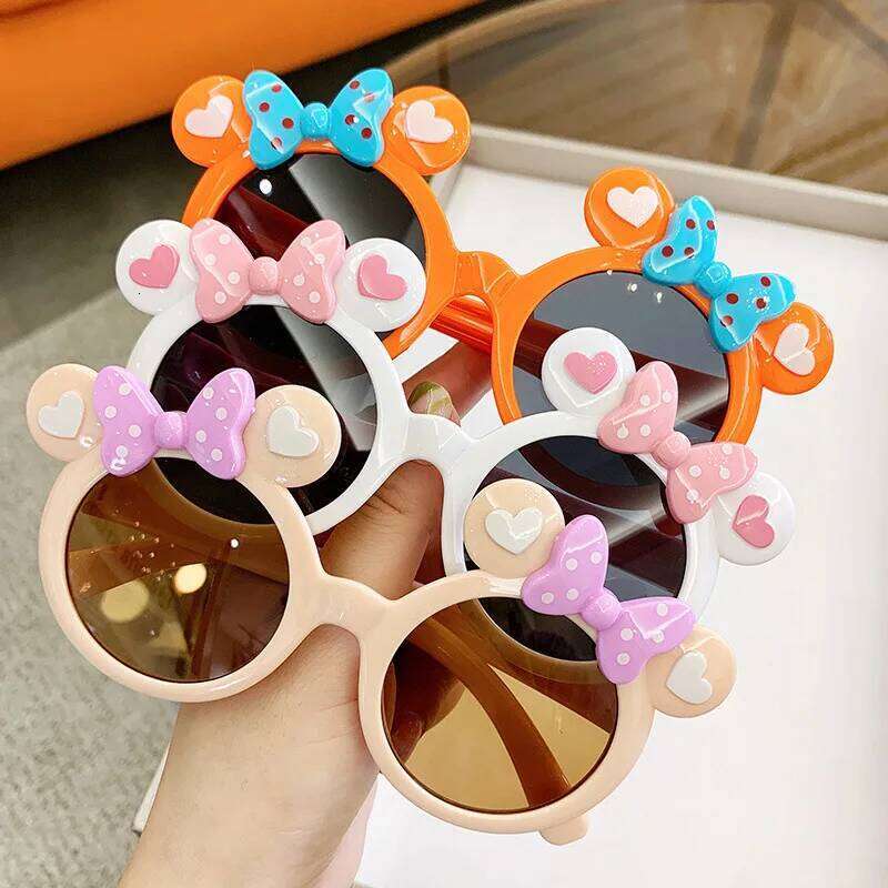 New Children Cute Cartoon UV400 Boys Girls Colors Outdoor Kids Sun Protection Sunglasses Baby Sport Shades Glasses Z260305