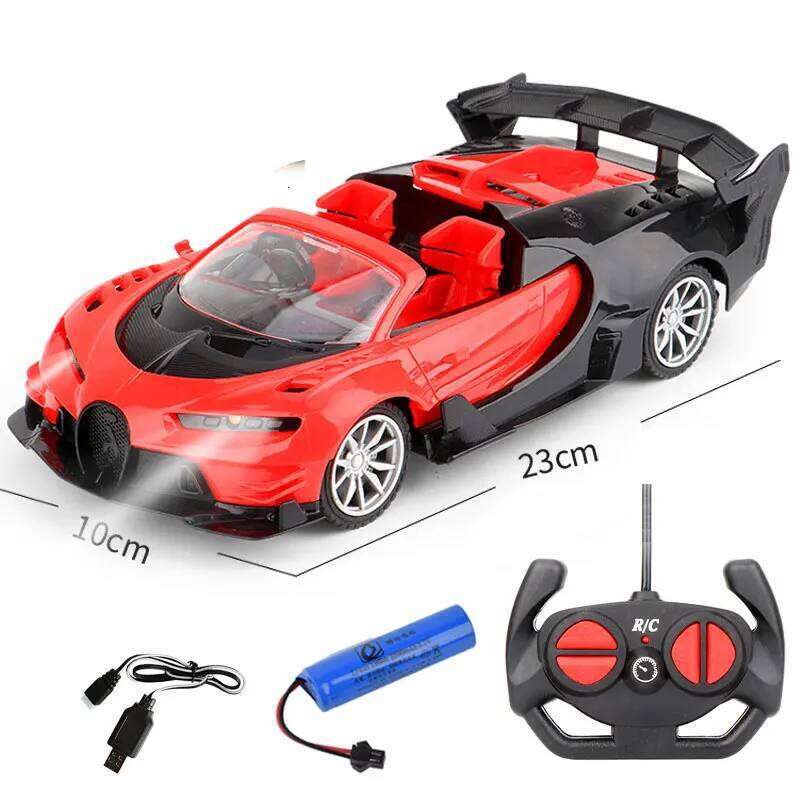2.4G Drift RC High Speed Vehicle With LED Electric Remote Control Sports Car USB Charge Electronic Toy Kids Gift Z260304
