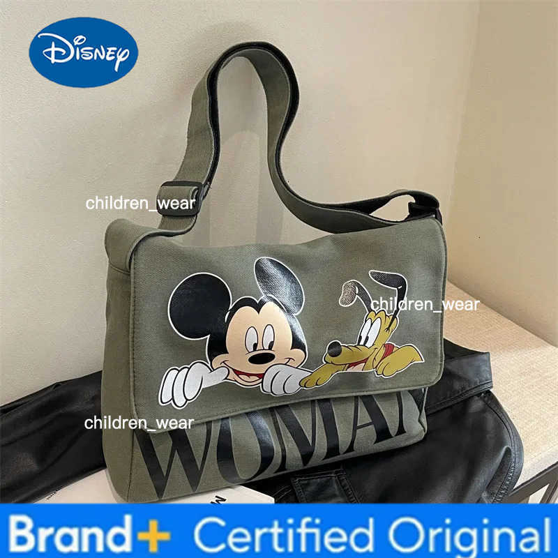 Disney New Fashion diaper bag Mickey Mouse Canvas Mommy bag Womens Handbag messenger shoulder bag H260305