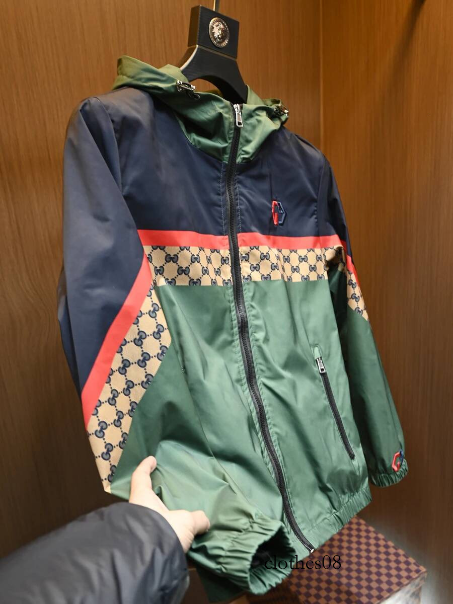 New Men's Clothing Europe Station Fashion Brand Youth Light Luxury High Quality Hooded Jacket for Men