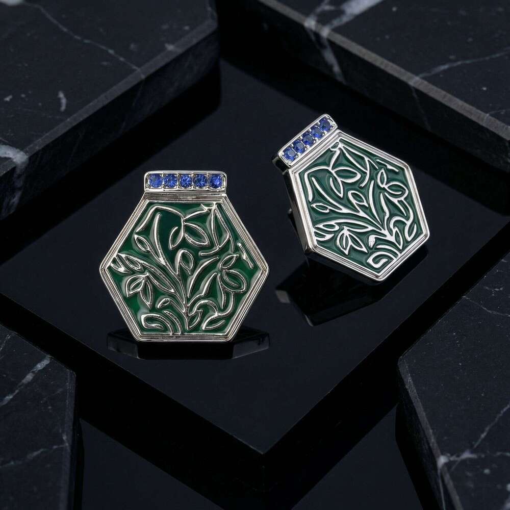 Vintage Geometric Stud Earrings Fashionable Versatile Elegant With A Light Luxury And Sophisticated Feel Exquisite Niche Earrings For Women High-Quali