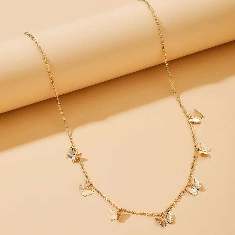 Summer Beach Butterfly Pendant Sexy Casual Women's Street Photography Waist Body Chain Accessories S260304